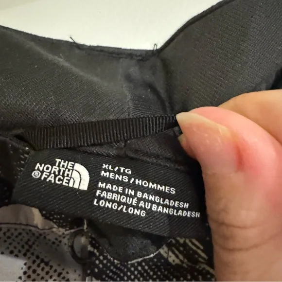 The North Face Freedom Ski Snow Pants in Tonal Mountainscape Print